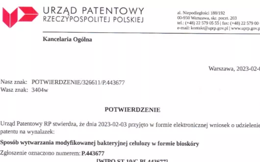 First patent application (P. 443677) from ICRI-BioM.