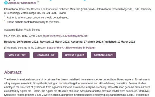 Theoretical Studies of Cyanophycin Dipeptides as Inhibitors of Tyrosinases