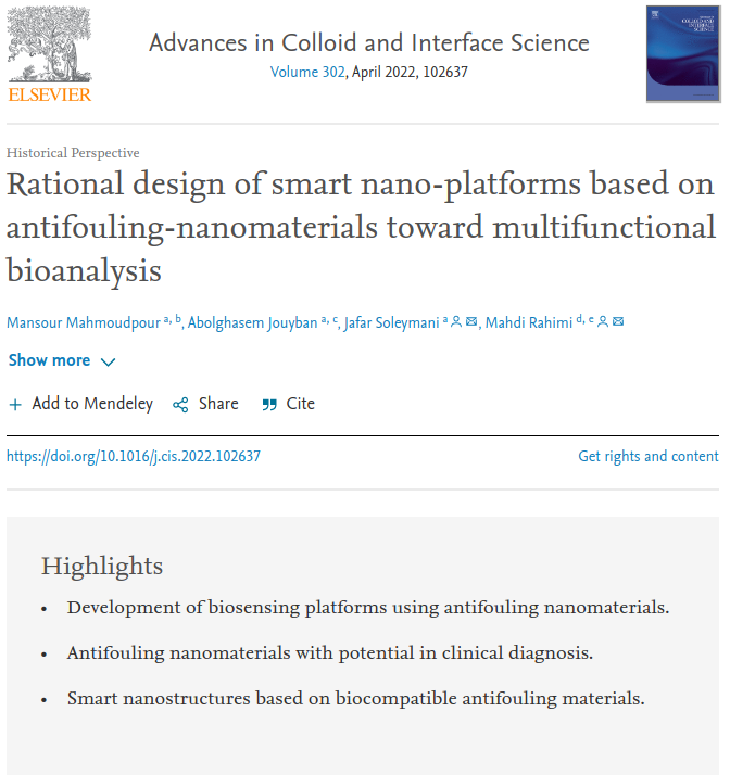 Rational Design of Smart Nano-platforms Based on Antifouling-nanomaterials toward Multifunctional Bioanalysis