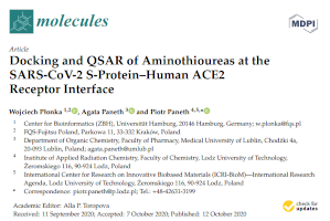 Docking and QSAR of Aminothioureas at the SARS-CoV-2 S-Protein–Human ACE2 Receptor Interface.